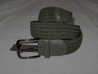 BNWT FRENCH CONNECTION FCUK Woven Webbing  Belt  Khaki Green   36 "  Waist