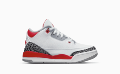 🔥 UK 2.5 EU 35 US 3Y 22CM ~ Jordan 3 Retro (PS) Fire Red 2022 ~  DM0966-160🔥