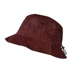 TOUTACOO, Bob de Pluie Imperméable Aspect Nylon - Ajustable- (04-Bordeaux, M-L)