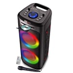 Enceinte Autonome Lumineuse Avec Lecteur CD Inovalley MS06-CD-XXL - Bluetooth 5.0 / USB - 1000W - Karaoké, RADIO FM