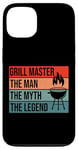 iPhone 13 BBQ Smoker Grill Master The Man Myth Legend Retro Vintage Case