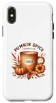 Coque pour iPhone X/XS Pumpkin Spice Coffee Club Autumn Vibes Cosy Season Automne