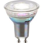 6.7W SMD GU10 LED Bulb - 4000k Cool White - 60 Degree Beam - Clear Glass Lamp