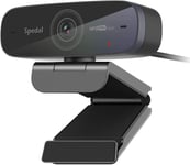 Webcam 1080P 60Fps, Double Microphones Stéréo, Autofocus Live Streaming Caméra Web Pour Skype Facebook Obs Xsplit, Webcam Compatible Avec Linux Mac Os Windows 10/8/7