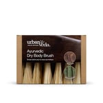 Urban Veda Ayurvedic Dry Body Brush |Dry Body Brushing |Walnut Wood & Cactus Fibre | Silicone Body Scrubber Alternative| Exfoliating Scrubbing Brush for Lymphatic Drainage |Detox & Cellulite Reduction