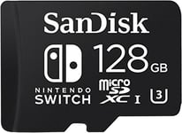 SanDisk Carte microSDXC UHS-I pour Nintendo Switch 128 Go - Produit sous licence Nintendo