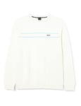 BOSS Men's Righam Knitted Sweater, White100, XL