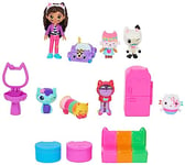 Gabby et la Maison Magique - Gabby Dollhouse - Pack Surprise Maison Magique Gabby - 8 Figurines Gabby Chat Et Accessoires - Dessin Animé Jouet Gabby Et La Maison Magique - Jouet Enfant 3 Ans Et +