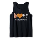 Peace Love Racing - Motocross - Car Racing - Race Tracks Tank Top