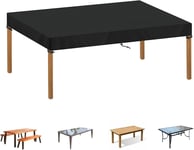 Housse Table De Jardin 160x80x15cm Housse Plateau Table De Jardin Housse Protection Salon De Jardin Exterieur Impermeable Bache Protection Table De Jardin Exterieur Anti Uv 420d Tissu Oxford