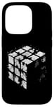 Coque pour iPhone 14 Pro Illustration de journal Magic Cube – Vintage Cube Lover