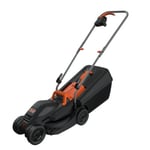 Tondeuse filaire 1000 W - largeur de coupe 32 cm - hauteur de coupe 23 à 63 mm - bac 30 L - Black+Decker BEMW351-QS