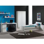 Vipack - Furniture Limited - Caisson sous bureau 2 tiroirs Lara Bois Blanc - white