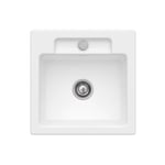 Villeroy&boch - Evier 1 bac villeroy et boch Siluet 50 s Stone White CeramicPlus avec vidage manuel - Blanc stone white CeramicPlus