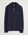 Morris Hertford Merino Half Zip Navy