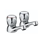 Bristan Club Basin Taps, Chrome