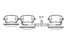 Bromsbelägg Remsa - Audi - A6, S4, A8, Rs6, S6, S8, Rs4. VW - Phaeton