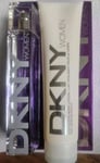 DKNY Women Purple Energizing Limited Edition 100ml EDT Holiday Set New Unsealed