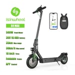 Isinweel S9 Max fällbar elektrisk skoter 500W,maximal hastighet 25km/h,räckvidd 30km,intelligent APP,LED-skärm