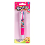 Shopkins Novelty Pen 4 Colour Ballpoint Stationery Kids School Clip Pink