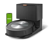 iRobot Aspirateur Robot connecté Roomba® j7+ avec système d'autovidage - 2 extracteurs en Caoutchouc multisurfaces - Idéal pour Les Animaux - Cartographie, mémorise et s'adapte à Votre Domicile