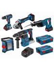 Bosch COMBI SET 18V GSB/GWS/GBH/GSA/GLI 3XPC XLB