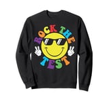 Rock The Test Day Exam Teacher Funny Testing School Student Sweatshirt