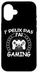 Coque pour iPhone 16 j'peux pas j'ai console manette Jeux Vidéo Drôle