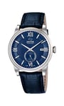 JAGUAR Montre modèle J662 / 7 de la Collection ACAMAR, boîtier 42,5 mm avec Bracelet en Cuir Bleu foncé pour Homme J662/7