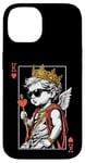 Coque pour iPhone 14 Cupid Valentine King Of Hearts Card Poker Player