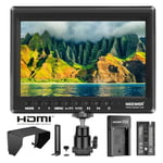 Neewer F100 Moniteur de Champ de caméra 7 Pouces Assistance vidéo HD Slim IPS Entrée HDMI 1080p avec Batterie Li-ION/Chargeur USB pour appareils Photo Reflex numériques,stabilisateur Portable