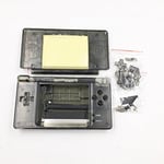 Replacement Full Set Housing Shell Cover with Screwdriver For NDSL Nintendo DS Lite Game Console with Button Kit Clear Black