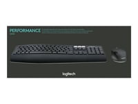 Logitech Performances du MK850 - Ensemble clavier et souris - Bluetooth, 2.4 GHz - QWERTZ - Suisse