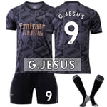 22/23 New Arsenal Jersey Kits Vuxen fotbollströja Träningsdräkt SAKA 7 H G.JESUS  9 Kids 28(150-160CM)