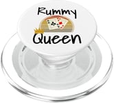 Funny Rummy Queen Card Game Winner Mom Mother Grandmother PopSockets PopGrip for MagSafe