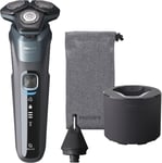 Philips Series 5 Mens Wet & Dry Rotary Shaver Razor & Nose Trimmer + Travel Case