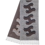 York Scarf - Brown With Beige