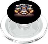 Meeow-Vibes Casque pour chat PopSockets PopGrip pour MagSafe