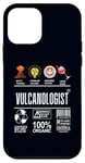 iPhone 12 mini Vulcanologist Job Definition Skills Coffee Wine Sarcasm Case