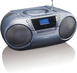 mini chaine hifi stéréo FM DAB+ CD MP3 USB AUX-IN argent