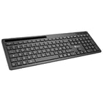 HEDEN Clavier sans fil 2.4Gh/BT 104keys, support tél intégré connexion BT3.0&BT5