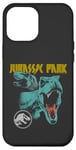 Coque pour iPhone 12 Pro Max Jurassic World T-Rex Rock Band Distressed Logo