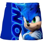 Boys 3D Sonic the Hedgehog badshorts Barn badbyxor Summer Holiday Shorts A 130cm