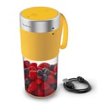 Moulinex Lightmix Blender portable, 300ml, Puissant, Rechargeable, Jaune Nest LM1C0210