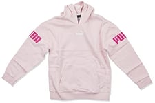 PUMA Sweat à Capuche Power Colorblock FL G - Rose Craie, 164