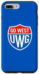 Coque pour iPhone 7 Plus/8 Plus University of West Georgia UWG Wolves Go West Shield Logo