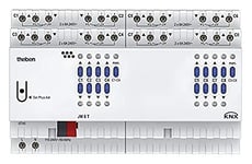 Theben 4940255 JM 8 T KNX Actionneur de store 8 voies de la série FIX 2 I 8 canaux I Commande de stores, volets roulants, protection solaire, brise-vue et lucarnes I 8TE I Rail DIN I Rail DIN I