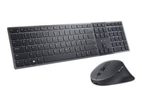 Dell Premier Km900 - Sats Med Tangentbord Och Mus - Samarbete - Bakgrundsbelyst - Trådlös - 2.4 Ghz, Bluetooth 5.1 - Qwerty - Usa, Internationellt - Grafit - Med 3 Years Nbd Advance Exchange