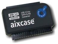 AIXCASE USB 3.0-to-SATA & / IDE Converter OTB, Con Fuente DE ALIMENTACIÃ“N TÃœV