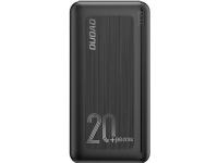 DUDAO powerbank 20000 mAh Power Delivery 20 W Quick Charge 3.0 2x USB / USB Type C black (K12PQ + black) Polymer